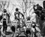 Hitting the run up in the Elite Junior World Championships of Cyclocross 2013 © Meg McMahon