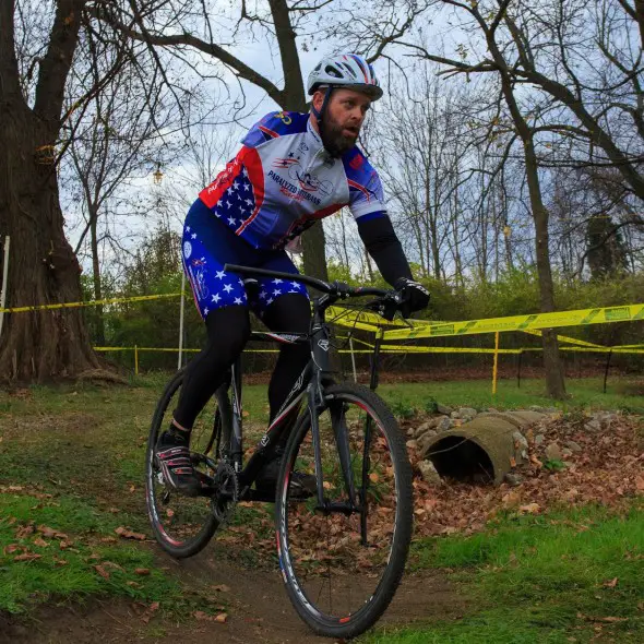 With both shifters on one side, McDonald can't fit all his levers onto drop bars. With both shifters on one side, McDonald can't fit all his levers onto drop bars.