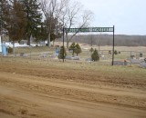 Brush Ridge Cemetery, where Gary collapsed. © Geoffrey Bernard