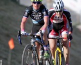 Mani leads Dyck at the Raleigh cyclocross race at Sea Otter. © Cyclocross Magazine Mani leads Dyck at the Raleigh cyclocross race at Sea Otter. © Cyclocross Magazine