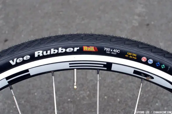 The Vee Rail sidewall. © Cyclocross Magazine The Vee Rail sidewall. © Cyclocross Magazine