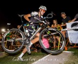 Trebon takes the stairs, trying hard to stay with Nys. © Matthew Lasala / Lasala Images