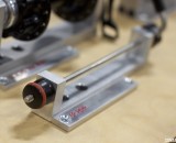 Paul Components now manufactures its own quick releases, with a steel rod, internal cam and lever, alloy handle body, Interbike 2013. © Cyclocross Magazine