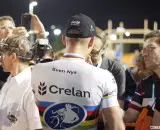 Sven Nys celebrates with his American fans with a commanding win at the Clif Bar Cross Vegas 2013. © Cyclocross Magazine