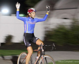 Helen Wyman (Kona Factory Racing) crosses the line to win the Women's race. © Russ Campbell