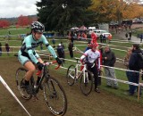 Race winner Jessica Cutler navigates race traffic. © Robert Grunau