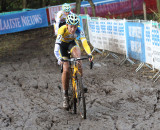 Nikki Harris en route to the win at Hamme Zogge. © Bart Hazen