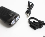 Charging cable, headlight and versatile mount included with the CatEye Nano Shot Plus LED bike light. © Cyclocross Magazine