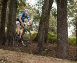 A roller located at the bottom of a descent was a prime spot to show off some big-air skills. © Christine Moser