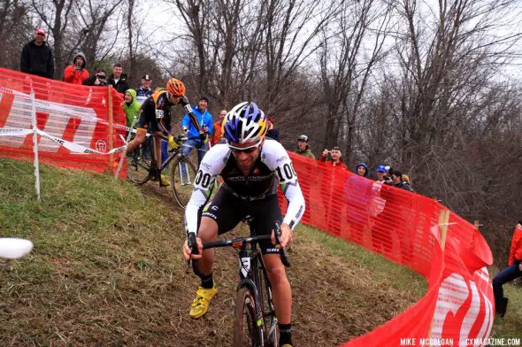 Photo: Tim Johnson on Day 2 of Jingle Cross Rock.  Michael McColgan. 