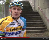 Screenshot: Bart Wellens on how-to run stairs like a cyclocross pro.