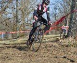 Zack McDonald on his way to the win at the 2014 Kingsport Cyclocross Cup. © Ali Whittier