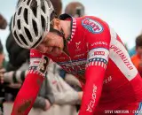 Owen recovering from the race. © Steve Anderson