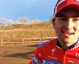 Cody Kaiser hopped the stairs at the 2014 Cyclocross National Champonships. © Cyclocross Magazine