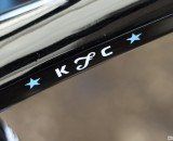 Katie Compton's Trek Boone 9 cyclocross bike with her own kFc logo. © Cyclocross Magazine