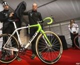 Sven Nys and Sven Vanthourenhout unveil their new Crelan-AA Drink Trek Boon team bikes. © photopress.be