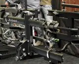 Kuat showcased their new black and silver option on their 2014 NV racks. Frostbike. © Cyclocross Magazine