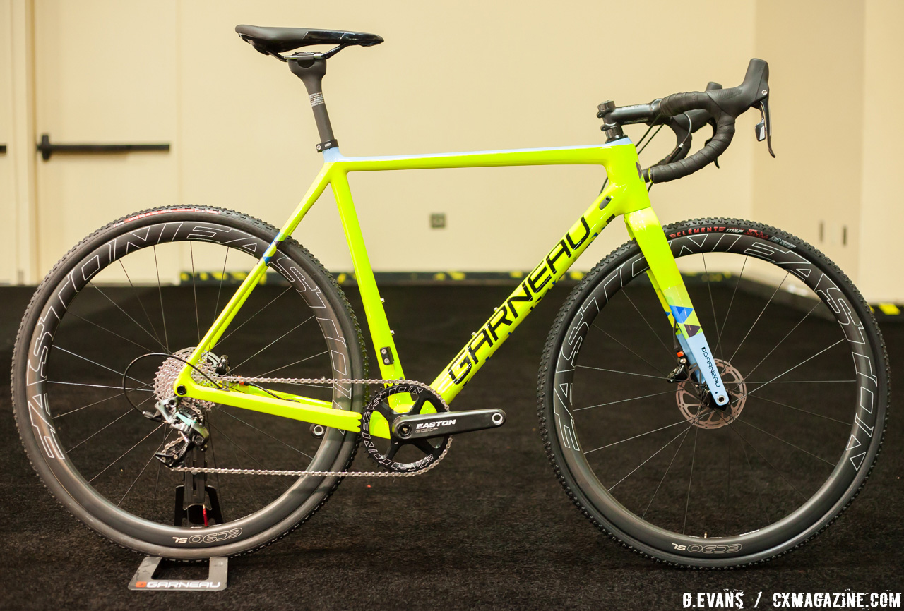 Thumbnail Credit (cxmagazine.com) greg evans: The 2017 Louis Garneau Steeple-XC cyclocross bike on the showroom floor at Interbike 2016. This colorway is exclusive to the Canadian Garneau Easton team.  Cyclocross Magazine