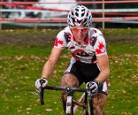 Evan Guthrie on his way to the BC cyclocross provincial title. ? John Irvine Photography