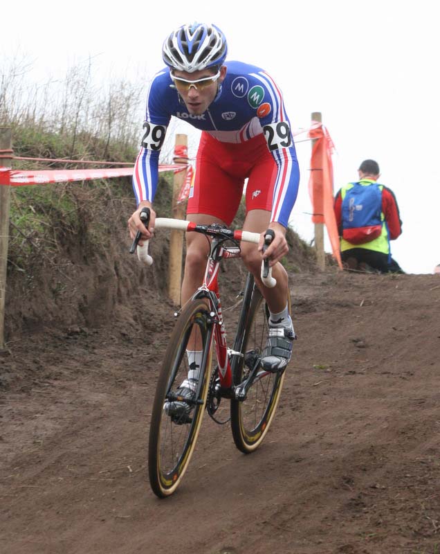 Emilien Viennet was a favorite and didn\'t disappoint to win the Junior European Cyclocross Championships.  ©Bart Hazen