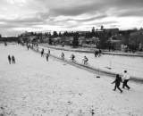 Wintry conditions created treacherous black ice on the course. ? Joe Sales