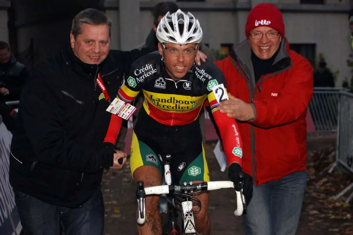 Sven Nys took his seventh career win at Asper-Gavere. © Bart Hazen