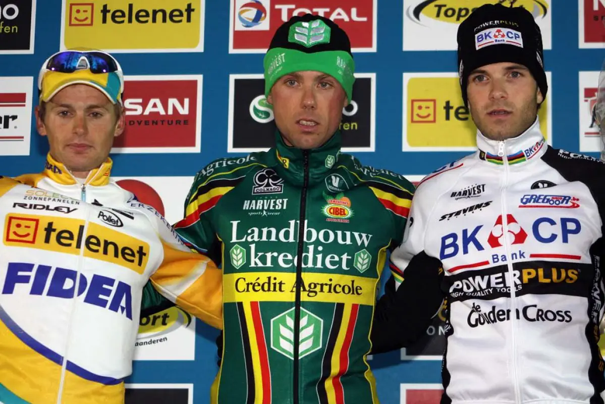 Pauwels (l), Nys and Albert on the podium. © Bart Hazen