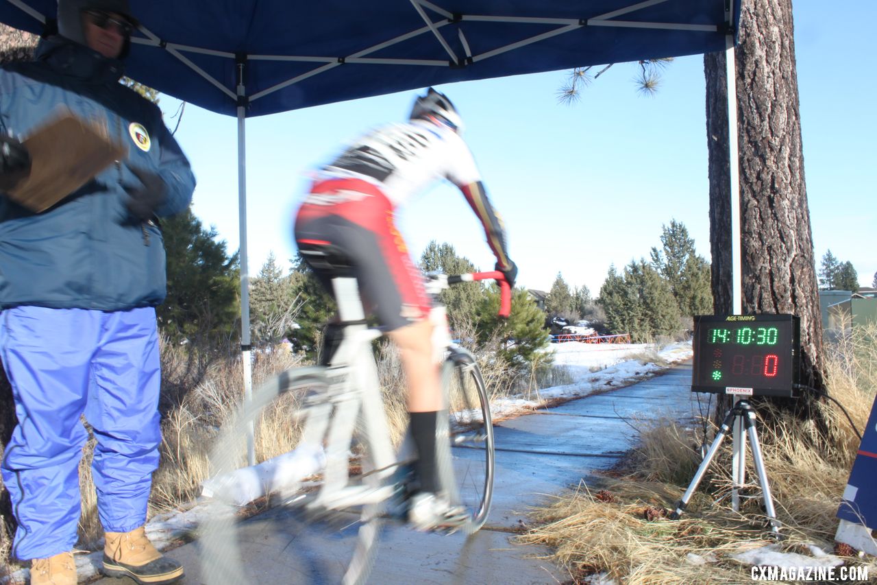 The time trial is underway. © Cyclocross Magazine