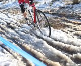 Frozen ruts thawed into big deep slushy ruts later in the day. © Cyclocross Magazine