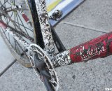 Kenton Berg's Raleigh singlespeed after his course preview. © Cyclocross Magazine