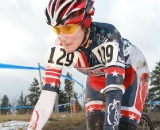 Julie Lockhart was uncontested in her 70+ win. Cyclocross Nationals Day 2 © Janet Hill