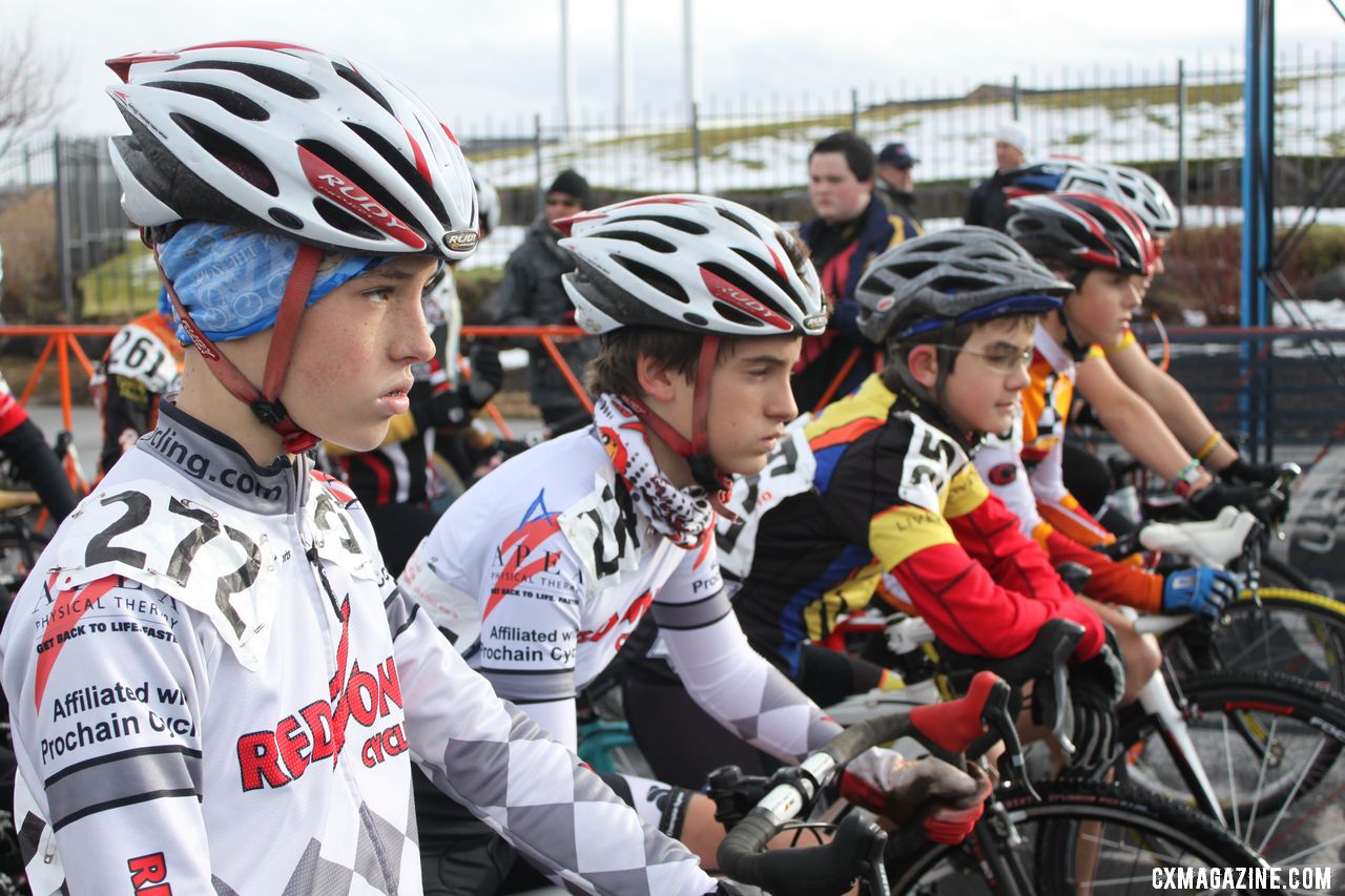 Junior Men 12-14 Line Up © Cyclocross Magazine