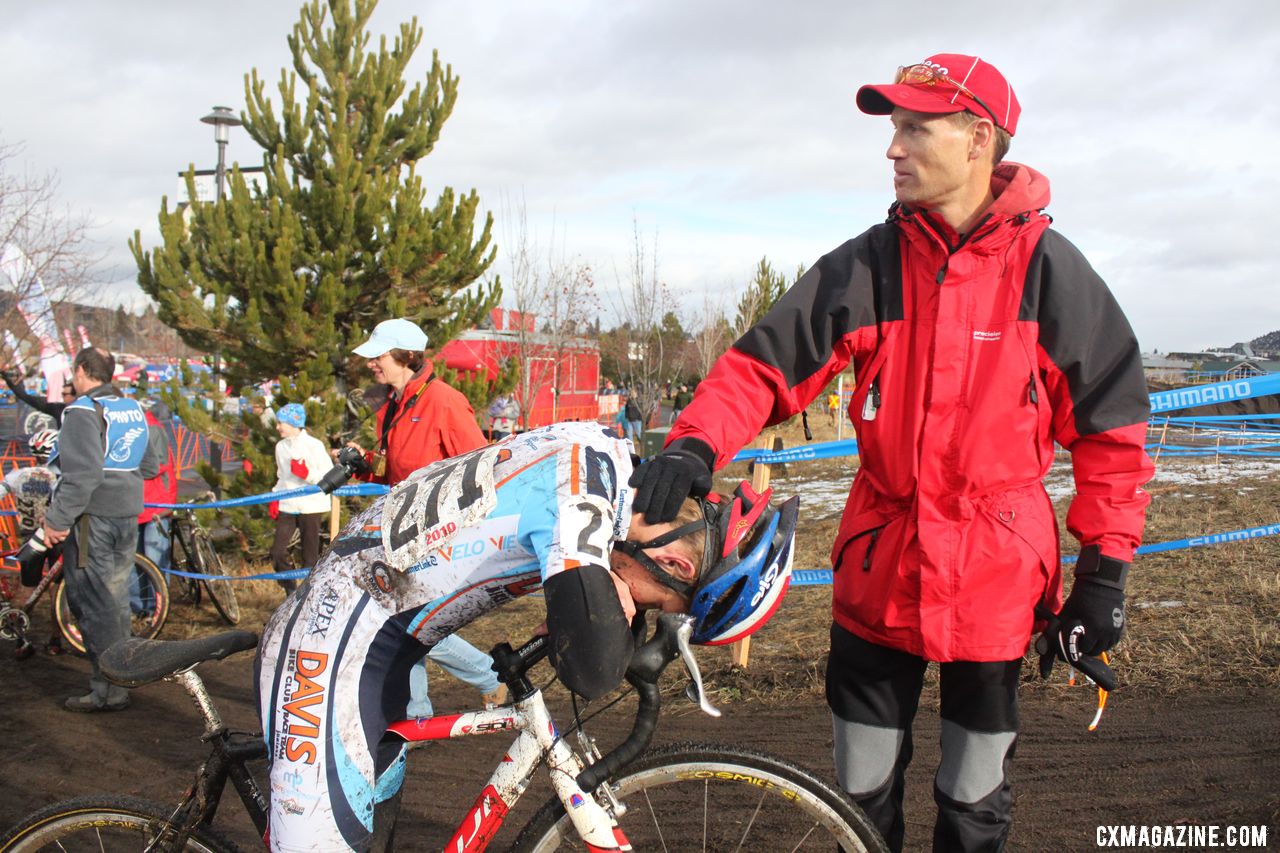 Karch Millar happy the race is over. © Cyclocross Magazine