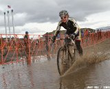 Kerry Barnholt digs deep. © Janet Hill