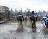 Many portions of the course were completely submerged during the race. © Cyclocross Magazine