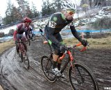 Stevenson (r) works to keep his spot on the podium. © Cyclocross Magazine