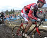 Baker (l) chases to get to the front. © Cyclocross Magazine