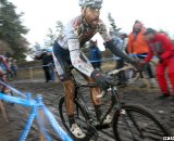 Baker works to find a clear path to victory. © Cyclocross Magazine