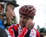 Robinson waiting for the podium after the race. © Cyclocross Magazine