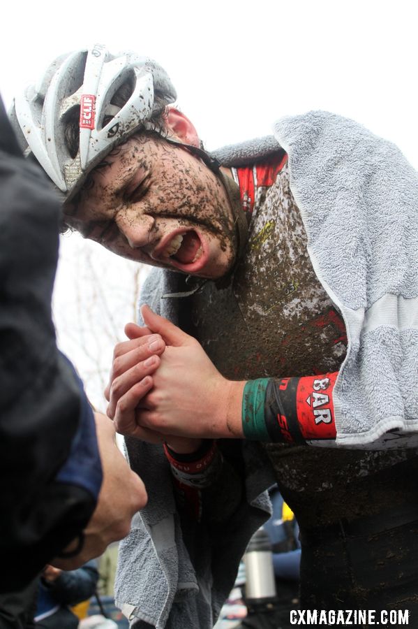 Fingers were hurting. © Cyclocross Magazine