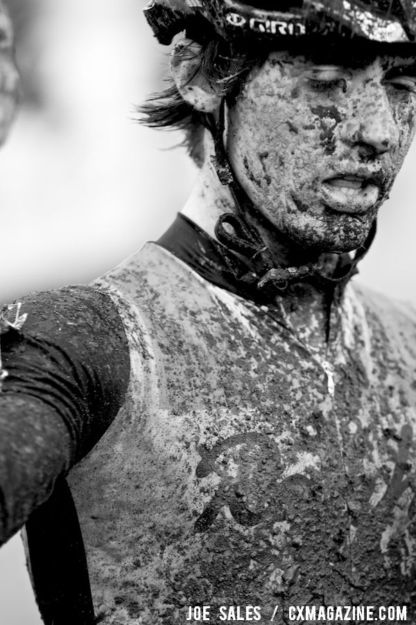 After colliding with a spectator, McDonald was disappointed with his bad luck and result. U23 Race, 2010 Cyclocross National Championships © Joe Sales