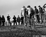 Summerhill leading McDonald. U23 Race, 2010 Cyclocross National Championships © Joe Sales