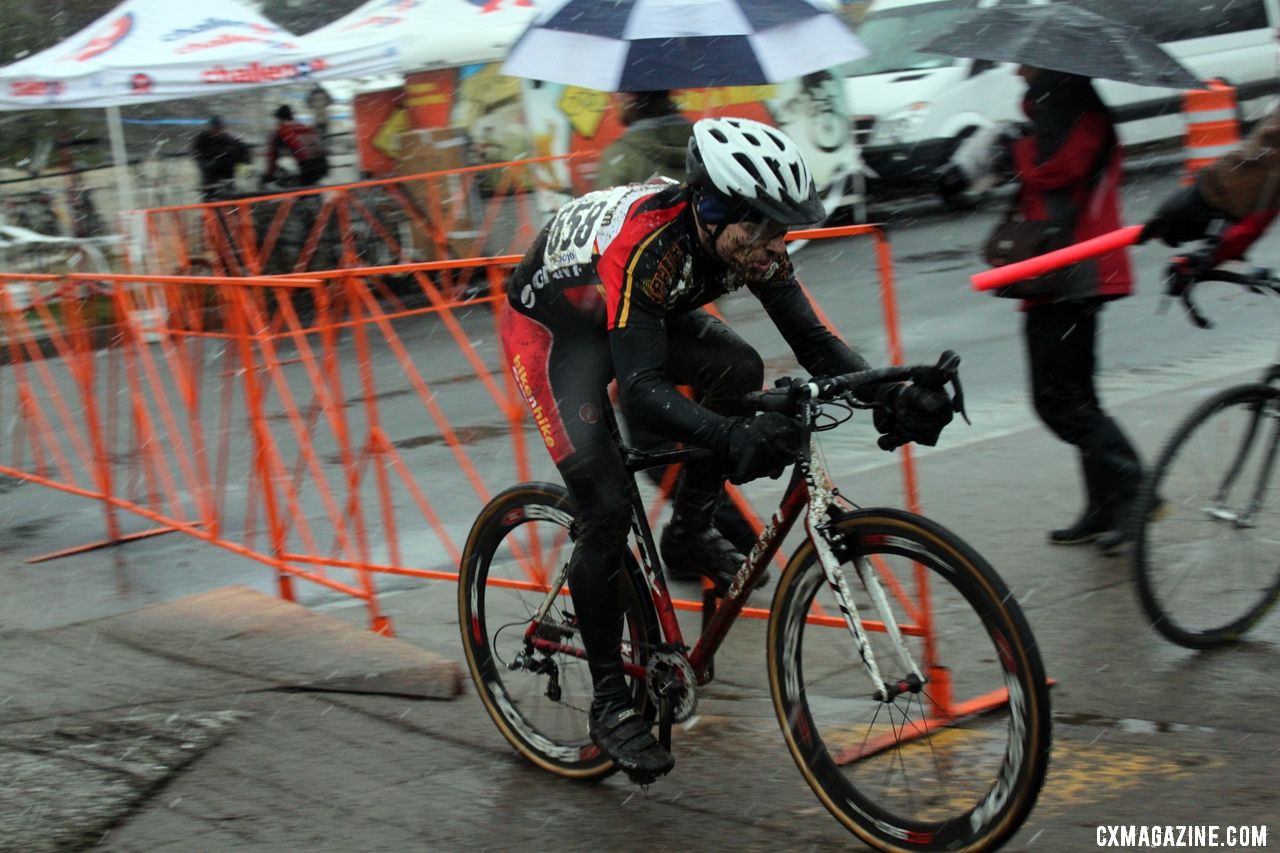 Cramer in front of Hines. © Cyclocross Magazine