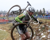 Steve Tilford on the run-up for the last time. © Cyclocross Magazine