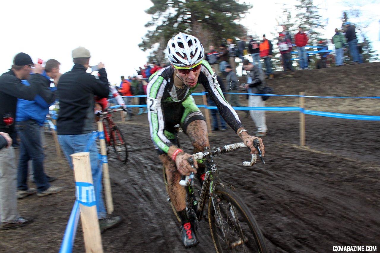 Powers had the form, but a crash kept him from the title. 2010 USA Cycling Cyclocross National Championships. © Cyclocross Magazine