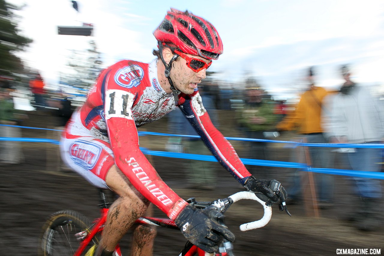 Jesse Anthony, a Massachusetts native, finished 10th at the 2010 USA Cycling Cyclocross National Championships. © Cyclocross Magazine