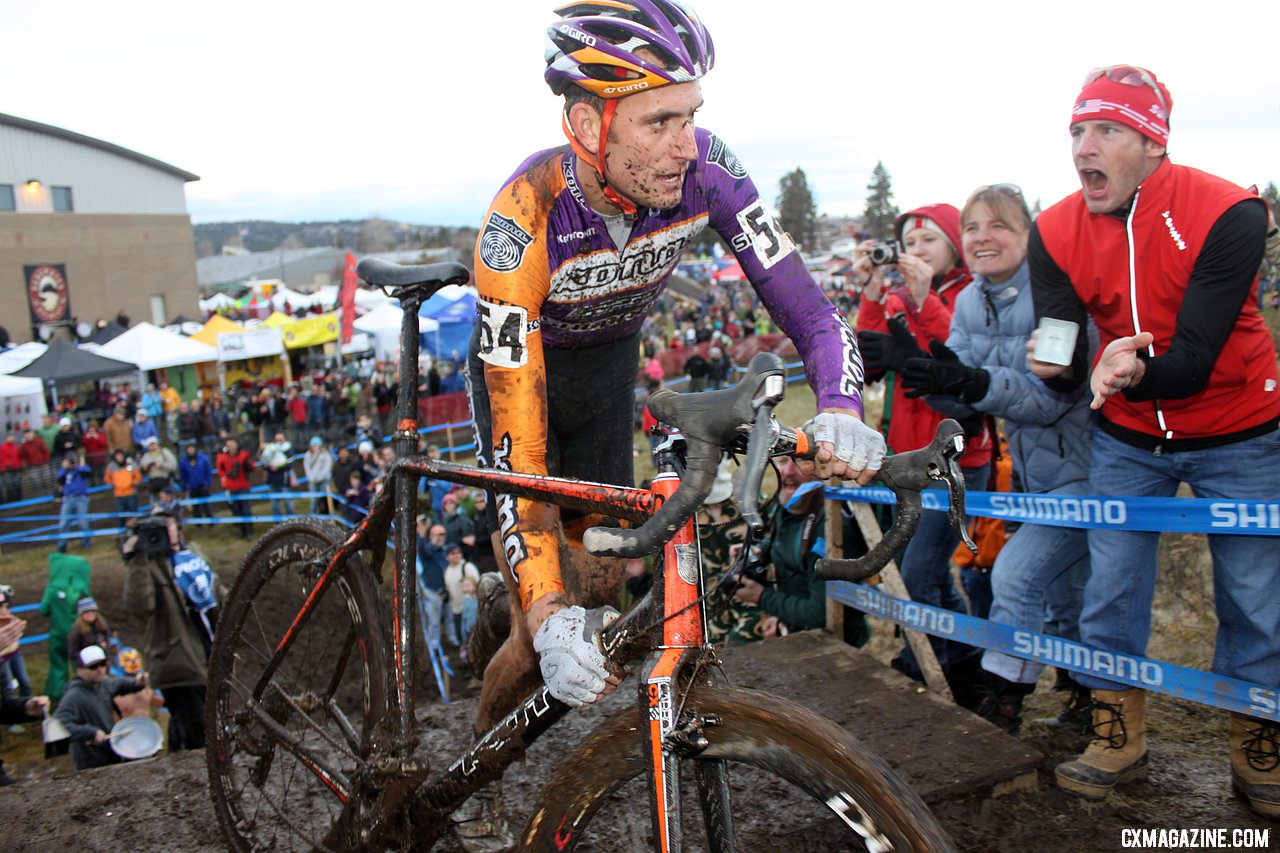 Trebon finished second for the second straight year. 2010 USA Cycling Cyclocross National Championships. © Cyclocross Magazine