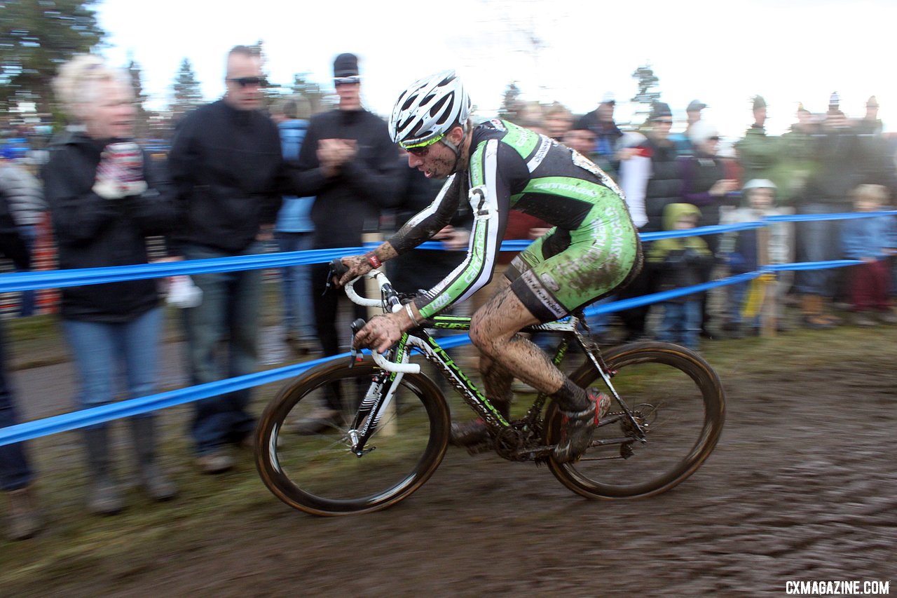 Powers in the lead. 2010 USA Cycling Cyclocross National Championships. © Cyclocross Magazine