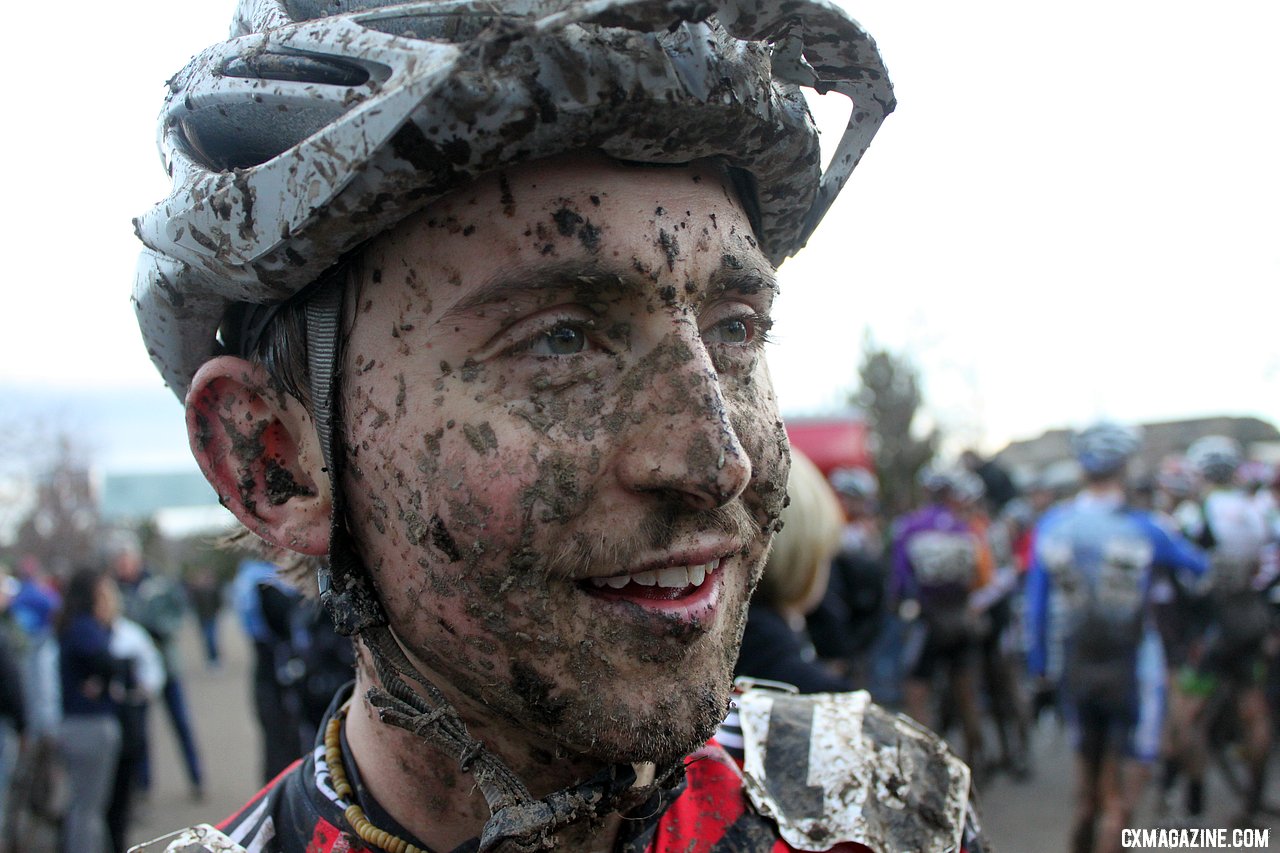 Adam McGrath had a tough race to finish 26th but was still all smiles. 2010 USA Cycling Cyclocross National Championships. © Cyclocross Magazine