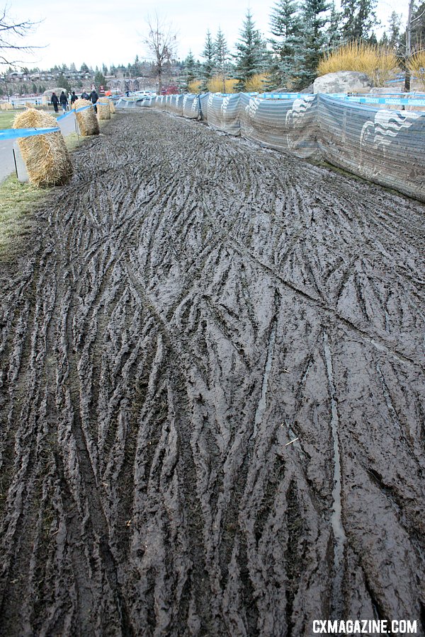 Typical late-season course conditions. Doubtful we\'ll see this in Madison though. 2010 USA Cycling Cyclocross National Championships. © Cyclocross Magazine
